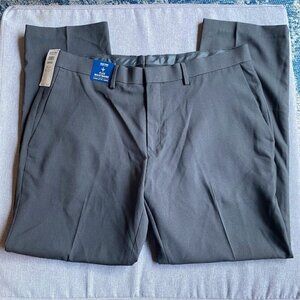 Kenneth Cole Reaction Men's Stretch Modern-Fit Flat-Front Pant, 38Wx30L